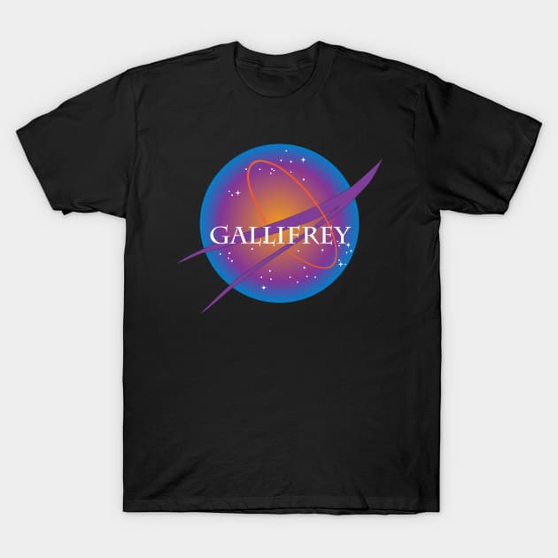 Gallifrey Aeronautics and Space Admininstration T-Shirt by leslieharris372